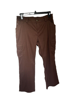 Duluth Women's Brown Stretch Convertible Pant 12 x 29 Hiking Outdoors Gorpcore